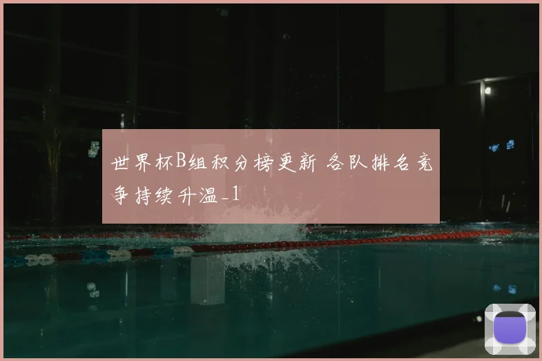 世界杯B组积分榜更新 各队排名竞争持续升温_1