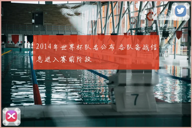 2014年世界杯队名公布 各队备战信息进入赛前阶段
